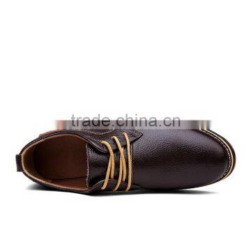 Dark Blue Genuine Leather Men Business Casual Shoes Fashion Best Quality, Lace up Relaxation Leather Shoes Men Fashion Style photo-5