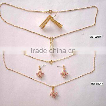 fashion alloy necklace sets, fashion alloy jewelry, metal jewelry,CZ stone jewelry,simple jewelry,elegant jewelry,lady jewelry