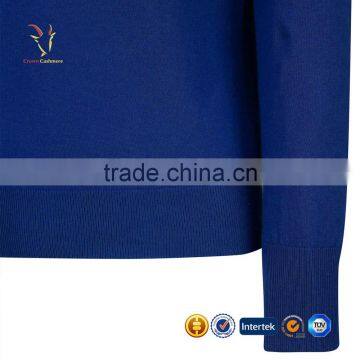 Latest Design Men Blue Cashmere Sweater Pullover Wool Sweater For Men photo-3