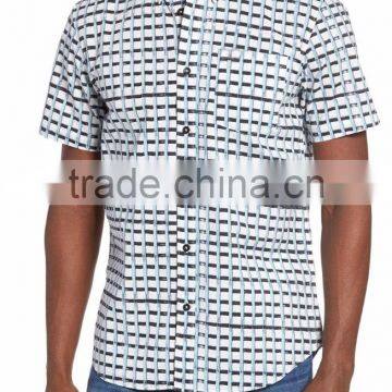 Men's multi-plaid custom button down shirt