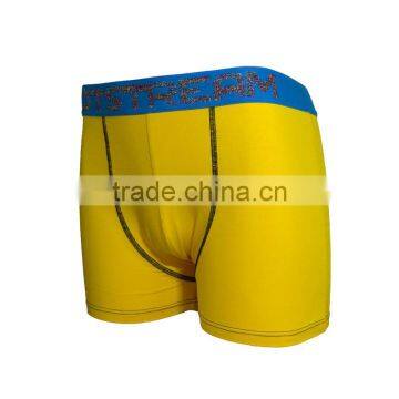 Sexy Mature Man Solid Color Soft Elastane Underwear Cheap Men Boxer photo-2