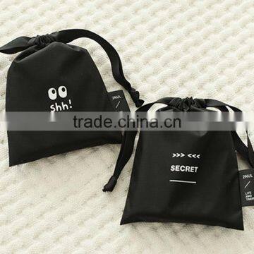 S66032A Black Gift Bags Small Jewelry Gift Storage Bags