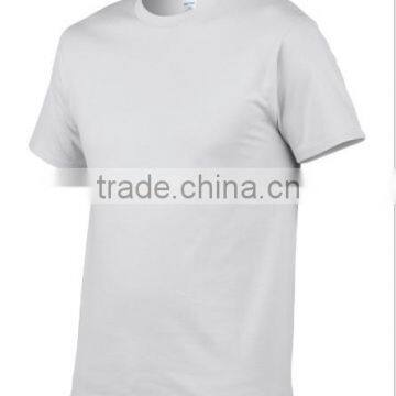 2016 Hot Sale Leisure Style Blank White Round Neck Tshirt for Men