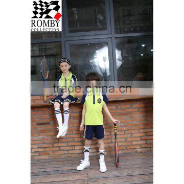 Kids Clothes Wholesale China Kids Summer School Uniform Design Polo Shirt Sport Clothing photo-2
