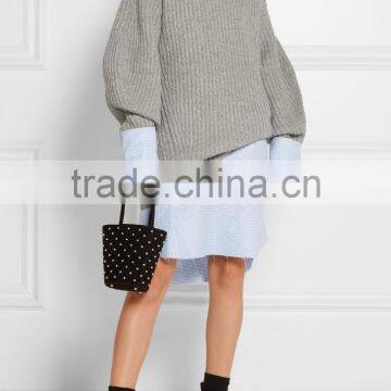 High Quality Turtle Neck Oversized Cashmere Sweater Women's photo-3