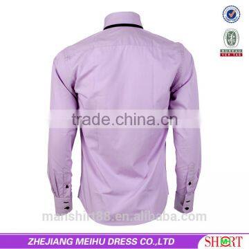 Double Collar Men Shirt Dress Shirt Causal Shirt Special Cuff 2017 photo-6