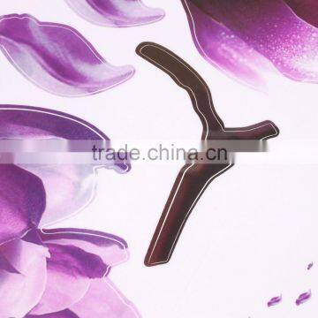 2016 Hot Sale Exquisite Elegant Magnolia Flowers Removable Art Vinyl Mural TV Backdrop Home Room Decor Wall Stickers photo-5