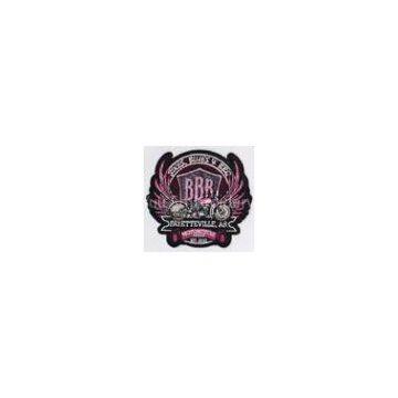 Custom made embroidered biker jacket patches embroidered for sale sew on uniforms