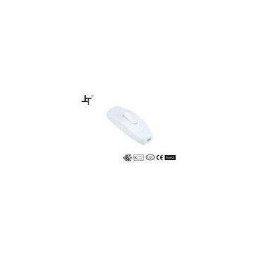 White Floor Lamp In Line Cord Switch With Single Pole And String