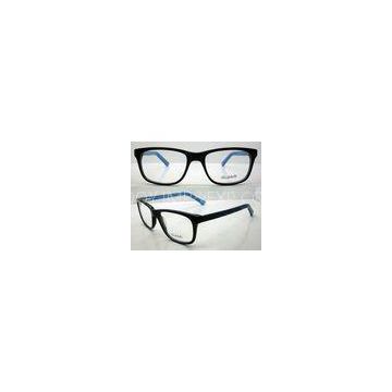 Flexible Blue Handmade Acetate Optical Frame for Men / Women, Lightweight