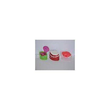 Oval Screw Body Lotion Bottle Flip Top Cap With Custom Color