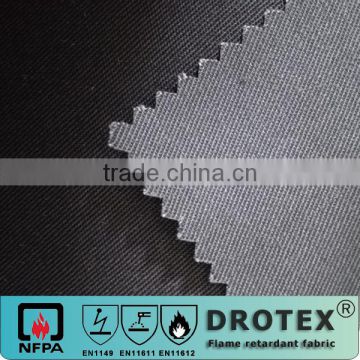 2015 best sales CVC 75/25 anti-static metal fiber acid-repellent twill fabric for hospital uniform