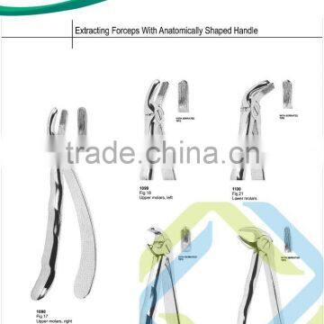 1 Extracting Forceps With Anatomically Shaped Handle