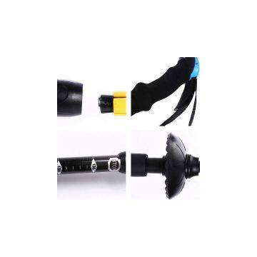 Adjustable With Anti-Shock Ultralight Alpenstock Handle Retractable Pole Walking Hiking Stick photo-3