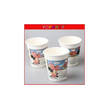 frozen yogurt princess disposable double wall muffin print paper souffle tea cups for popcorn bulk