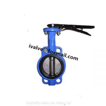 Rubber Seal Wafer Type Butterfly Valve