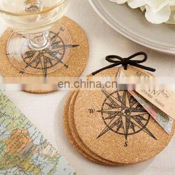 "Let the Journey Begin" Cork Coasters Wedding Party Favors Promotion Gifts