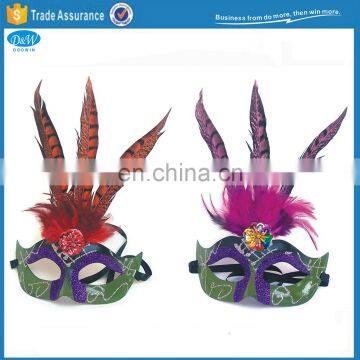 Fashion Design Pheasant Feather Venetian Party Masquerade Mask