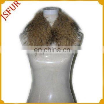 2014 Fashion women's removable natural raccoon fur collar for garment