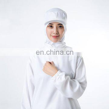 Long Sleeve White 100% polyester Food Processing uniform