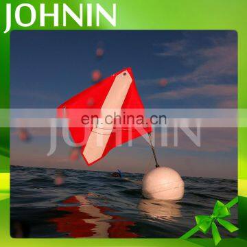 Hot selling good quality custom 420D nylon printing red white dive flag