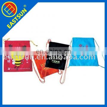 drawstring back bag promotional cheap logo shopping bags