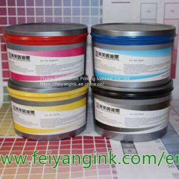 Offset litho sublimation heat transfer ink