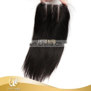 3 part design virgin human hair lace closure 4"x4" lace size 8 inch to 22 inch in stock