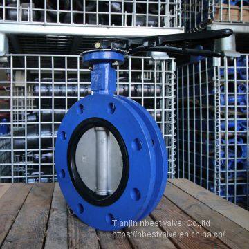 JIS5K/10K U Flange Type Manual Operated EPDM/VITON Seal Lever Butterfly Valve photo-3