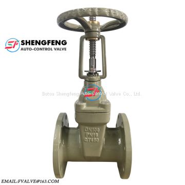 ductile iron rising stem DN80 PN16 QT450 gate valve