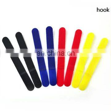 Reusable Fucheng Custom Logo Printed Hook loop Wire Magic Cable Ties