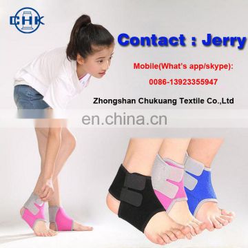 Children outdoors sports prevent sprain ankle support adjustable bandages pad sleeve