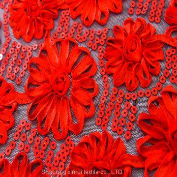 African Small Order Acceptable Sequins Lace Korean Sequin Dress Fabric photo-4