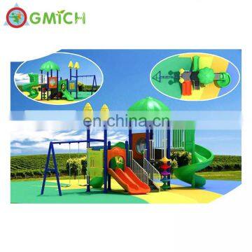 Patio Swing With Plastic Slide Outdoor Garden Kids Swing Set Playground for Backyard JMQ-G085A photo-2