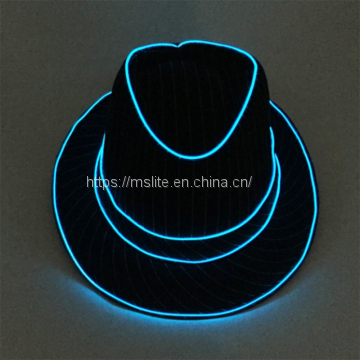 10Pcs European and American Popular Stage Led Luminous Jazz Hat photo-3