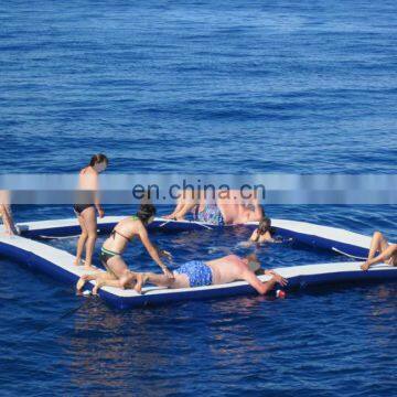 5x5 Meter Inflatable Floating Ocean Sea Swimming Pool / Protective Anti Jellyfish Pool With Netting Enclosure For Yacht photo-5