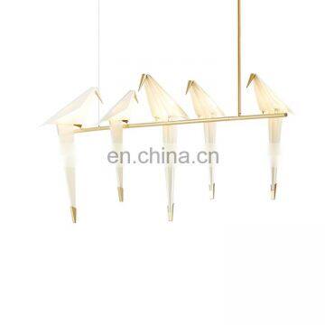 Новый дизайн. Простой белый подвеска-люстра в виде бумажного журавля с птицей photo-2