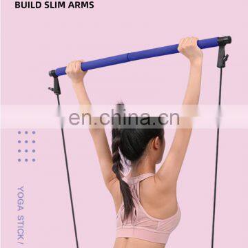 2021 Vivanstar YG6603 Multifunction Yoga Pilates Exercise Stick With Resistance Band photo-5