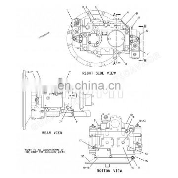 FOMI New Excavator Parts E320C Hydraulic Pump 1733381 Main Hydraulic pump For 173-3381