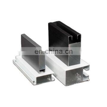 Cast 6063 t5 extruded Square Colored Rectangular Aluminium Profile for sliding windows