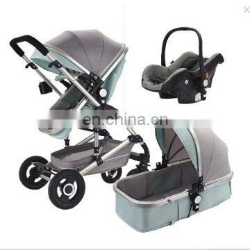 High Quality Foldable Baby Carriage / High Landscape Mother Baby Stroller 3 in 1 China / Inflaming Retarding Baby Pram photo-2