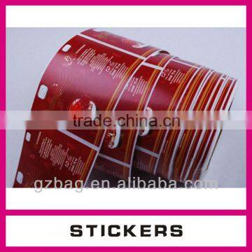 Adhesive Sticker Labels Printing, Sheet adhesive sticker labels