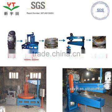Oil refining OTR tire workshop plant for pyrolysis