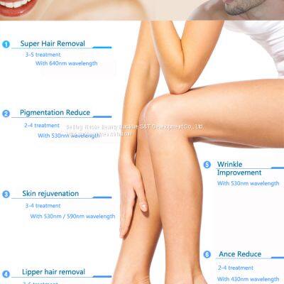 Professional Permanent Hair Removal Shr Laser Hair Removal Instrument