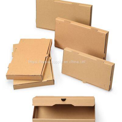 Cardboard corrugated packaging pizza box rectangle delivery pizza packaging flatbread pizza for restaurant