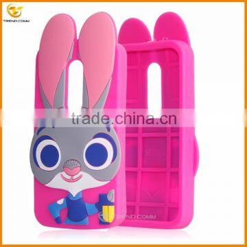 for motorola G3 cute rabbit silicone cover case