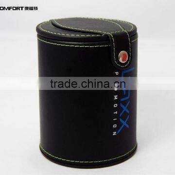 Custom Logo Leather Plastic Dice Cup With Storage photo-4