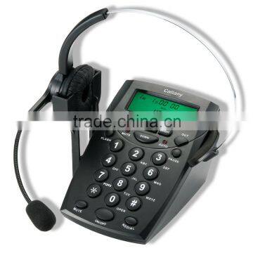 est Selling Call center communication dial pad headset telephone & headphone telephones with rj11 plug