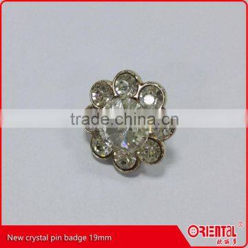 Shiny Crysal Pin Badge 19mm photo-2