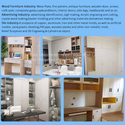 1325 4 Axis CNC Woodworking Machine, Wood CNC Router 3D for Door Making Cutter Engraver photo-5